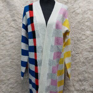 LEGO Collection x Target Multicolor Block Stripe Long Duster Knit Cardigan S